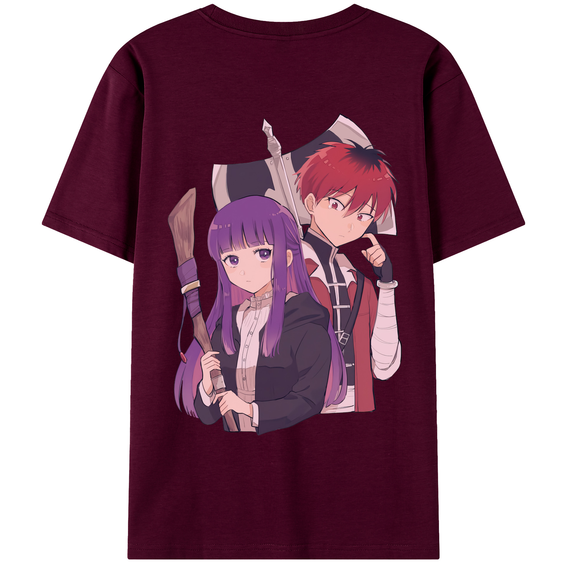 （画像用） 葬送のフリーレン Frieren レディース半袖Tシャツ(バックプリント)